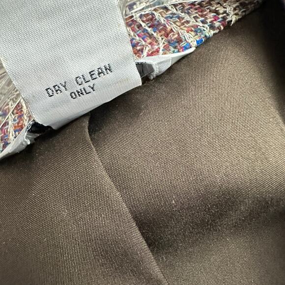 Vintage Stonebridge Womens Jacket Size L Silk Blend Embroidered‎ Beaded Tweed - Picture 4 of 7